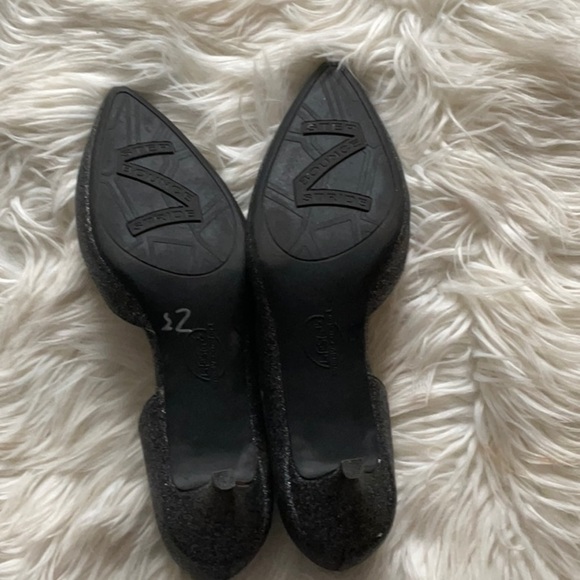LifeStride Women’s Pointed Toe Formal Wear Black&Silver Shimmer Pump Heel Size 9 - Picture 7 of 11